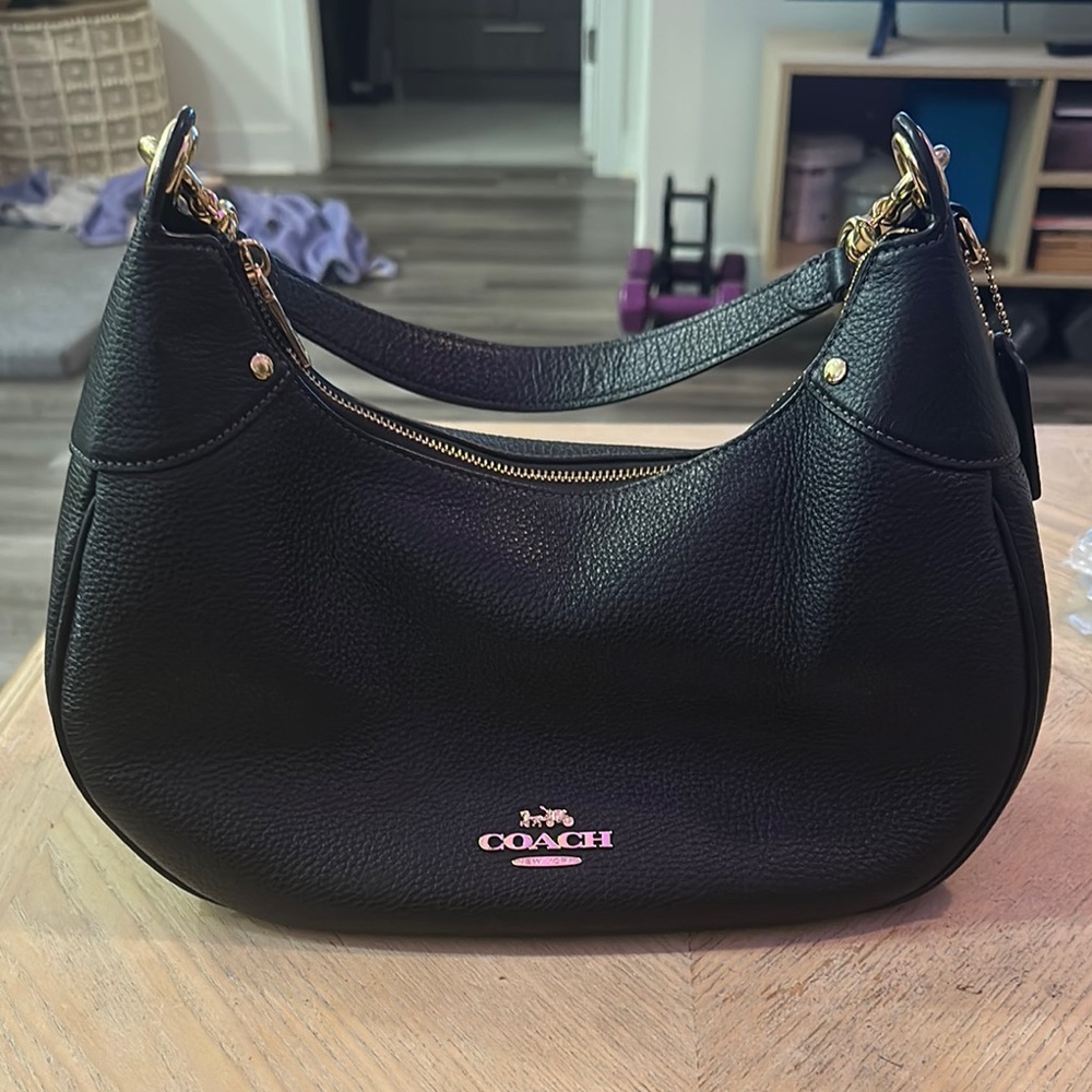 Coach pebble leather shoulder bag